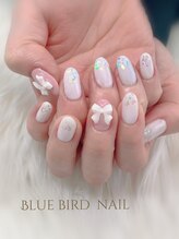 ブルーバードネイル(Blue bird nail)/リボンネイル