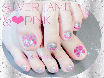 ル クラブ ド ボーテ 練馬/シルバーラメとハートピンク