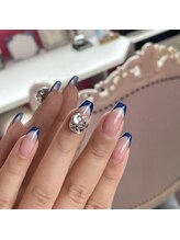 アイリッシュネイル 久屋大通店(Irish Nail)/マオ誕9月サファイアフレンチ