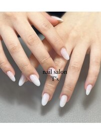 可愛い！ホワイトネイル！