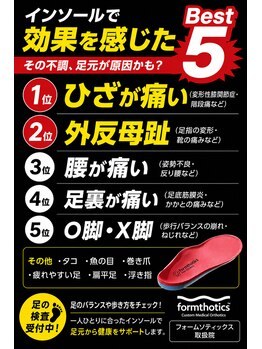 鍼灸マッサージ院 長津田駅前整骨院/インソール
