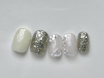 アイネイルズ 三宮店(I nails)/個性ラメホロネイル