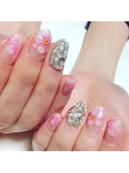 ナナズネイル 西小倉店(NANA's Nail)/桜で入学式ネイル