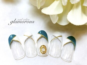 ネイルグラマラス 西新井店/《パラジェル》大人フレンチ f2