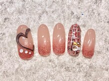 ミオリィ(meoli)/ワンカラー＋ぷっくりアート