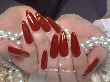 モアネイル 新宿/ハートホロ/赤/新宿/成人式