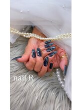 ネイルアール(nail R)/ネイビーマグネットネイルです♪