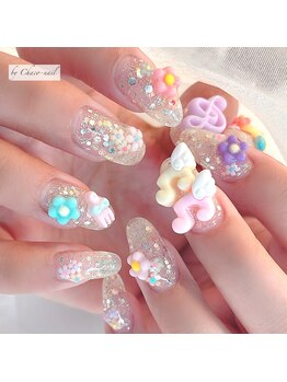 チャコネイル(chaco-nail)/キラキラパーツネイル♪