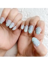 プライズアイリス アイラッシュ 池袋東口店(prize Iris eyelash)/キラキラ透け感ネイル 【池袋】