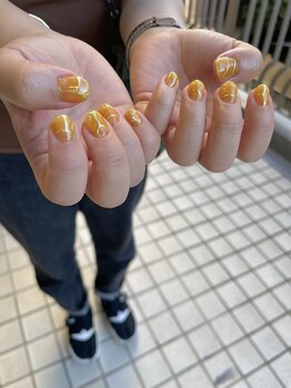 Mネイルアンドカフェ シェレステ/黄色ッッ