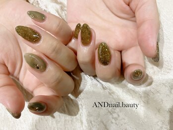 アンドネイル ビューティー(AND nail,beauty)/秋ネイル/フラッシュネイル