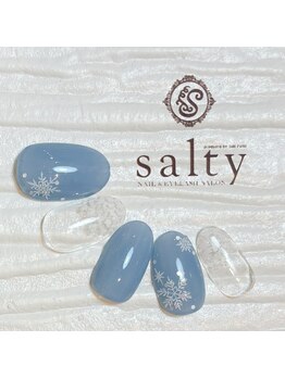 雪の結晶ネイル