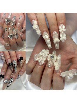 ネイルサロンアンドデコショップ アシュリー 大宮店(Ashliy)の写真/トレンド×個性がつまった理想のネイルを☆カラー300種類以上&1000種類以上のアートとパーツ取り扱い♪