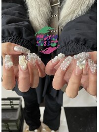 【ジェリ】白ベースネイル★