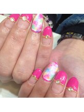 ナナズネイル 西小倉店(NANA's Nail)/デニム×ピンクが好印象