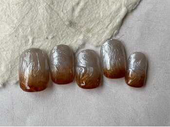 アイネイルズ 梅田店(I nails)/パール波ミラーもやもや