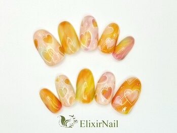 エリクサーネイル 渋谷(Elixir Nail)の写真/全てのクーポンが嬉しいオフ込価格☆オフ込2カラーorラメグラ¥6280～♪トレンドを取り入れたデザイン多数☆