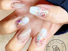 押し花ネイル