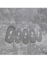 マルネイル(maru nail)/先端ラメラインネイル