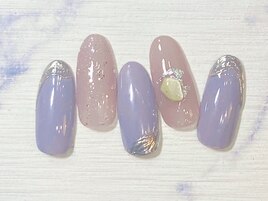 くすみカラーネイル