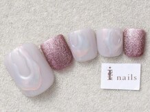 アイネイルズ 三宮店(I nails)/ぷっくりミラー￥8500