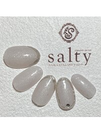 ミラーフレンチネイル