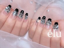 エル バイ ノリコ(elu by Noriko)/黒ネイル、ブラックネイル