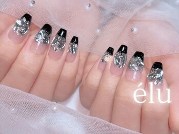 エル バイ ノリコ(elu by Noriko)/黒ネイル、ブラックネイル