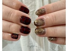 ネイルサロン ティフィン(tiffin)/～nuance×チェックネイル～