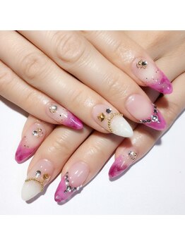 ネイルサロン スール(Soeur)/マーブルフレンチネイル!