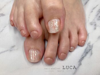 ネイルアトリエルカ(nail atelier LUCA)/W-881 大人上品ニュアンスネイル