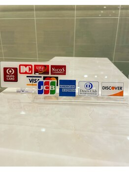 エムエムエルシー 大阪梅田サロン(mmlc)/クレジットカード