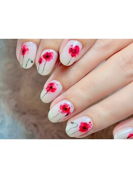 手描きアートが得意なサロン