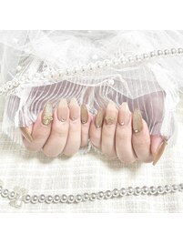 うるちゅる♪ベージュネイル