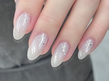 透明感マグネットネイル