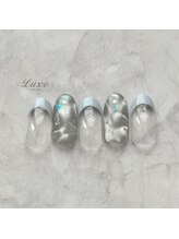 ネイルサロンリュクス (nailsalon Luxe)/水面柄の夏デザイン