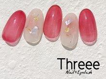 スリーネイルプラスアイラッシュ(Threee Nail+Eyelash)/チークネイル