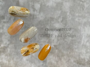 スリー(THREE)/October 2022/nail design