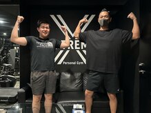 エクストリームパーソナルジム(X-TREME)/お客様と【パーソナルジム痩身