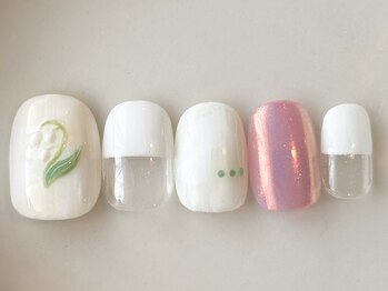 カラ ネイル 中津店(calla nail)/ぷっくり鈴蘭