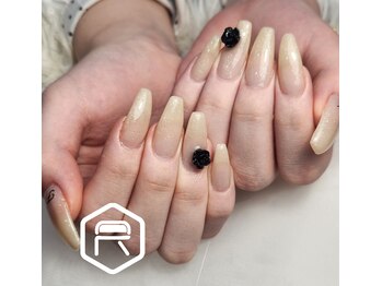 レディスペネイル ノウラ 名駅店(Redispe nail NouRa)/シンプルバラネイル