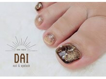 アークヘアーダイ ネイル アンド アイラッシュ(ARK HAIR DAI)/バレンタインフットネイル