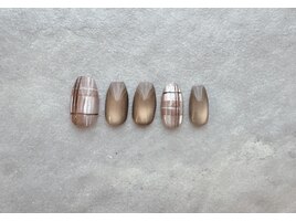 マグネットチェックネイル☆