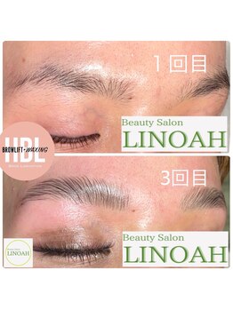 ビューティーサロン リノア(LINOAH)/ハリウッドブロウリフト　３回目
