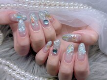 ネイル アリーズ セカンド(nail Allies 2nd)/オーロラ 埋めつくし クリア