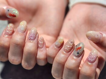 ネイルアン 下中野店(Nail Ann)/持ち込み150分 夏祭りネイル