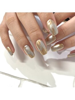 カミナネイル(KAMINA.nail)/gold+silver