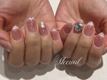 アクイユ 銀座店(ACCUEIL)/キラキラチークネイル