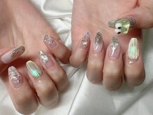 ネイル スパ ココプラス(Nail spa Cocoplus)/爽やかバカラネイルとニュアンス