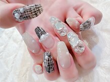 ラルネイル 大宮(Lull. nail)/＃ツイード＃ワンホンネイル
